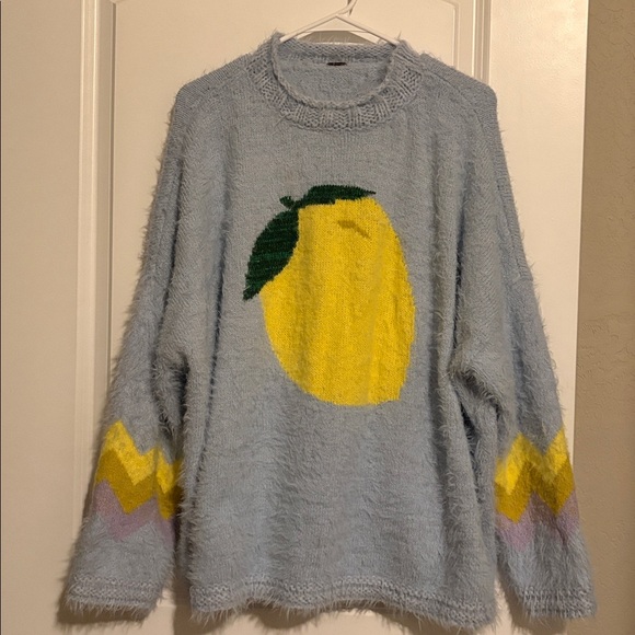 Free people just peachy pullover lemon - Picture 3 of 6